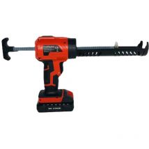 Pistola de silicona eléctrica de 20 V, pistola de cartuchos de 2000 mAh, pistola de calafateo eléctrica con batería y cargador