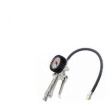 Pistola gonfiaggio professionale ANI – 25G8011A – alluminio nichelato, manometro 80 mm, scala 0-12 Bar, tubo 500 mm – compressori pneumatici