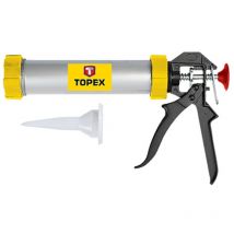 Topex - Pistola silicona masilla tubular aluminio 600ml 21b360