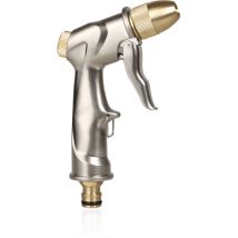 Vtizikl Pistolet D'Arrosage Métal, Pulvérisateur De Pistolet À Eau Haute Pression, Pistolet À Eau De Jardin Robuste, Pour Lavage De Voiture-court