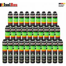 Isolbau - Pistolenschaum 30 Dose x 750ml Montageschaum Bauschaum hohe Qualität PU-Schaum