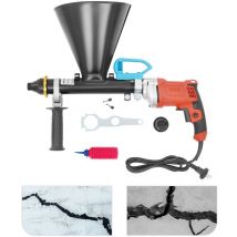 Senderpick - Pistolet à coulis 700 w Presse à mortier électrique Pompe à mortier avec 2 buses et buse ronde pour murs et sols en maçonnerie
