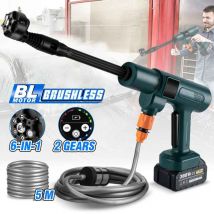 Pistolet à eau électrique sans balais, 6 en 1, 200 bars, buses, voiture, livres, jardin, arrosage trempé, batterie Makita 18V, odorpulvérisateur