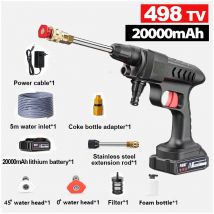 Pistolet a haute pression de lavage de voiture sans fil , electrique nettoyage automatique du dispositif pulverisation 30000mAh
