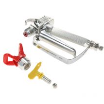 Pistolet à peinture sans air 3600psi + base rouge + pistolet à peinture et lotion à buse jaune