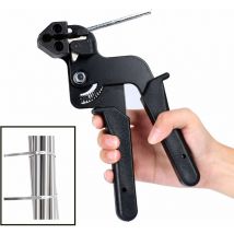 Ersandy - Pistolet d'attache de Câble en Acier Inoxydable, Pince pour Serre-Câbles en Acier Inoxydable avec Fonction de Coupe, Pistolet à Attache