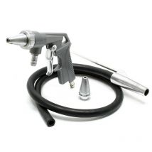 Wiltec - Kit Pistolet de sablage à air comprimé avec Tuyau d'aspiration Buse de rechange 6,3 bars – Jet de sable – Accessoires air comprimé