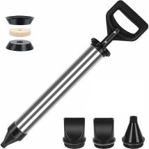 Ugreat - Pistolet extrudeur-Pistolet à Coulis Pour Mortier En Acier Inoxydable - - Seringue à Mortier Avec 4 Buses-Pompe à Mortier à Main