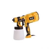 Pistolet à peinture électrique Blim puissance 550w - réservoir 800ml - régulation du débit - buse 1.8mm - couleur jaune