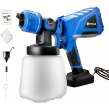 Dayplus - Pistolet pulvérisateur électrique 550 w avancé pulvérisateur de peinture portable avec 3 modèles de pulvérisation et 1000 ml/min