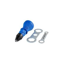 Vuszr - Pistolet à riveter sans fil Kit d'outils de perceuse à rivet électrique Adaptateur de rivet Insert Écrou Accessoires pour outils électriques
