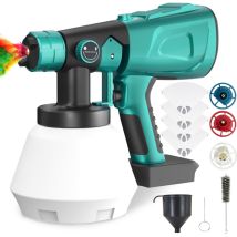 Pedony - Pistolets De Peinture, 1000 Ml De Peinture De Peinture Hvlp Pistolet À Pulvérisation De Peinture Avec Filtres À Peinture 4x, 4 Buses (pas De 