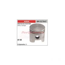 Agria - Pistón para motocultivador 506 2 tiempos ø 58mm 017647
