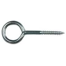 Piton fileté – Vis à anneau type 1 galvanisée – 50 unités – Quincaillerie – Matières, Longueur, Quantité par pack, Finition métal
