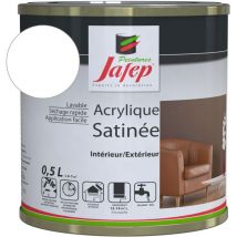 Pittura acrilica satinata bianca pro Jafep 0,5 l
