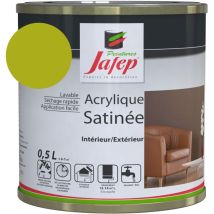 Pittura acrilica satinata verde lime 0,5l Jafep 0,5 l