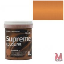 PITTURA DECORATIVA METALLIZZATA all'acqua OSAKA supreme colours MULTIADERENTE 1L Bronzo