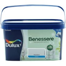 Dulux - Benessere Pittura Colorata all'Acqua per Interni Superlavabile Anti Muffa Anti Batteri con Ioni D'Argento, 2.5 Litri, Lilla Tenue