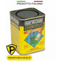 Pittura smalto gel vernice antiruggine fernovus Saratoga effetto 2in1 barattolo da 750 ml – col. grigio brillante