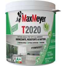 Maxmeyer T2020, Pittura Per Interni Traspirante Igienizzante, Bianco, 0.75l