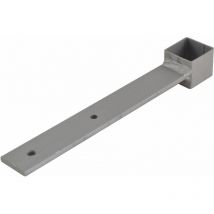 Haltelasche 31111.0000 für Vierkantrohr - Stahl ZiNiP beschichtet. - Pitzl