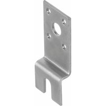 Pitzl – Zauneinhängehaken 36702.0000 – Stahl – 83 x 35 x 2,5 mm – 1 Loch ø 11 – 4 Löcher ø 5 – Einhängeschlitz 9 x 18 mm