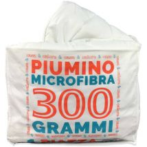 Piumino Letto Sintetico bianco invernale 300 gr./mq. Caldo e Morbido 2 piazze