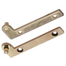 Pivots Coudés Avec Petits Côtés - Acier Laitonné Longueur 70 Mm - Pour Porte Droite - Etablissement Robert Ludmann