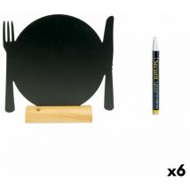 Pizarra Securit con soporte cubiertos 24 x 25,3 x 6 cm