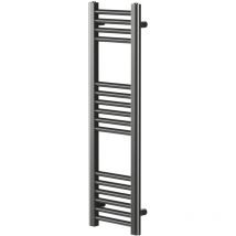 Pizarro Gunmetal Grey 1000mm x 300mm Straight Heated Towel Rail