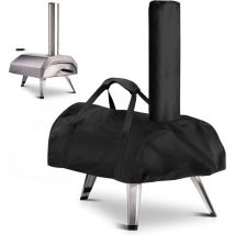 Pizzaofen-Abdeckung für Ooni Karu 12, wasserdicht, wetterfest, Oxford-Stoff, Pizzaofen-Abdeckung, schwarz, 81 x 42 x 21 cm, für Ooni Karu 12