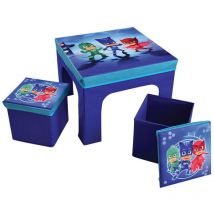Cijep - Table + 2 tabourets pliables pyjamasques bleu