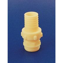 Raccordo in nylon portagomma diritto in 3 pezzi sede conica gr 1-1/2X40