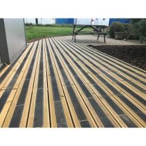 Wattelez - Placa antideslizante madera especial Negro E.3mm 40x800mm - 630252
