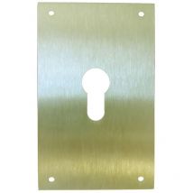 Placa cerradura 80x120mm bocallave pera m-51/80120p, laton m