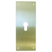 Placa cerradura 80x250mm bocallave pera m-51/80250p, laton m