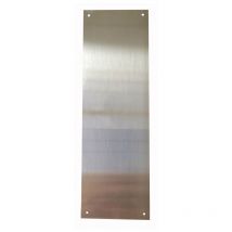Placa cerradura 80x250mm ciega m-51/80250c, inox satinado