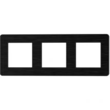 Placa de acabado triple - Metal negro - Kouro Zenitech