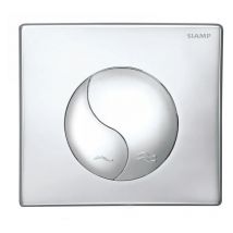 Siamp - Placa de cromo brillante yin yang