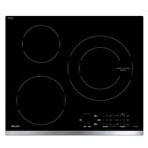 Placa de inducción 60cm 3 fuegos 7200w negro - spi4360x Sauter