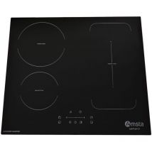 Placa de Inducción AMSTA AMTI641F 1 zona flexible 4 fuegos 60 cm 7400w Negra