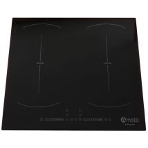 Placa de Inducción Amsta AMTI642F 2 zonas flexibles 4 fuegos 60 cm 7400w Negra