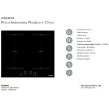 Placa de Inducción Flex Inducción 59cm 4 Zonas Hyundai HIFZ4600 d