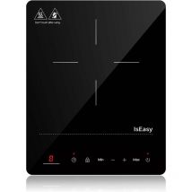 Placa de inducción portátil, IsEasy placa inducción 2100W, placa de cocción de 28 cm