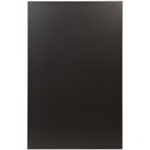 Placa de pared lisa negra lg. 80 al. 120