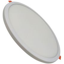 Placa Downlight led Circular Plana 20W 1800LM Corte Ajustable 50-180mm Blanco Neutro 4500K - Pack 1 Ud.