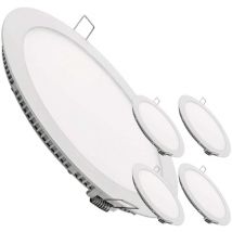 Led Atomant Sl - Placa Downlight led Circular Plana 24W 2200LM Corte 280mm Blanco Cálido 3000K - Pack 5 Ud.