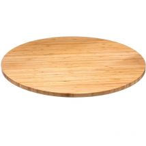 Placa giratoria de bambú 50x2,8 cm - Marrón - Marrón - Secret De Gourmet