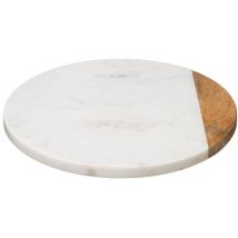 Placa Giratoria Geométrica De Mármol Blanco - Sg Secret De Gourmet