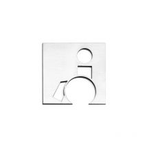 Estamp - placa icono inox 100 mm serv.minusv - 1105031